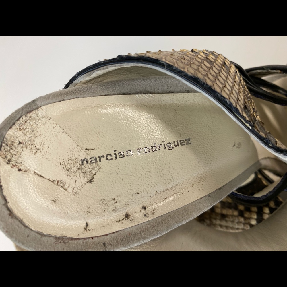 Narciso Rodriguez Python Heels Size 39 - image 3